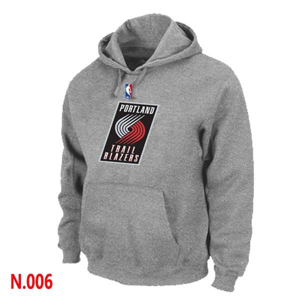 NBA Blazers Pullover Hoodie L.Grey