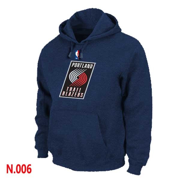 NBA Blazers Pullover Hoodie Navy Blue