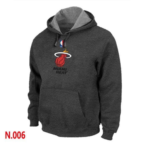 NBA Heat Pullover Hoodie D.Grey
