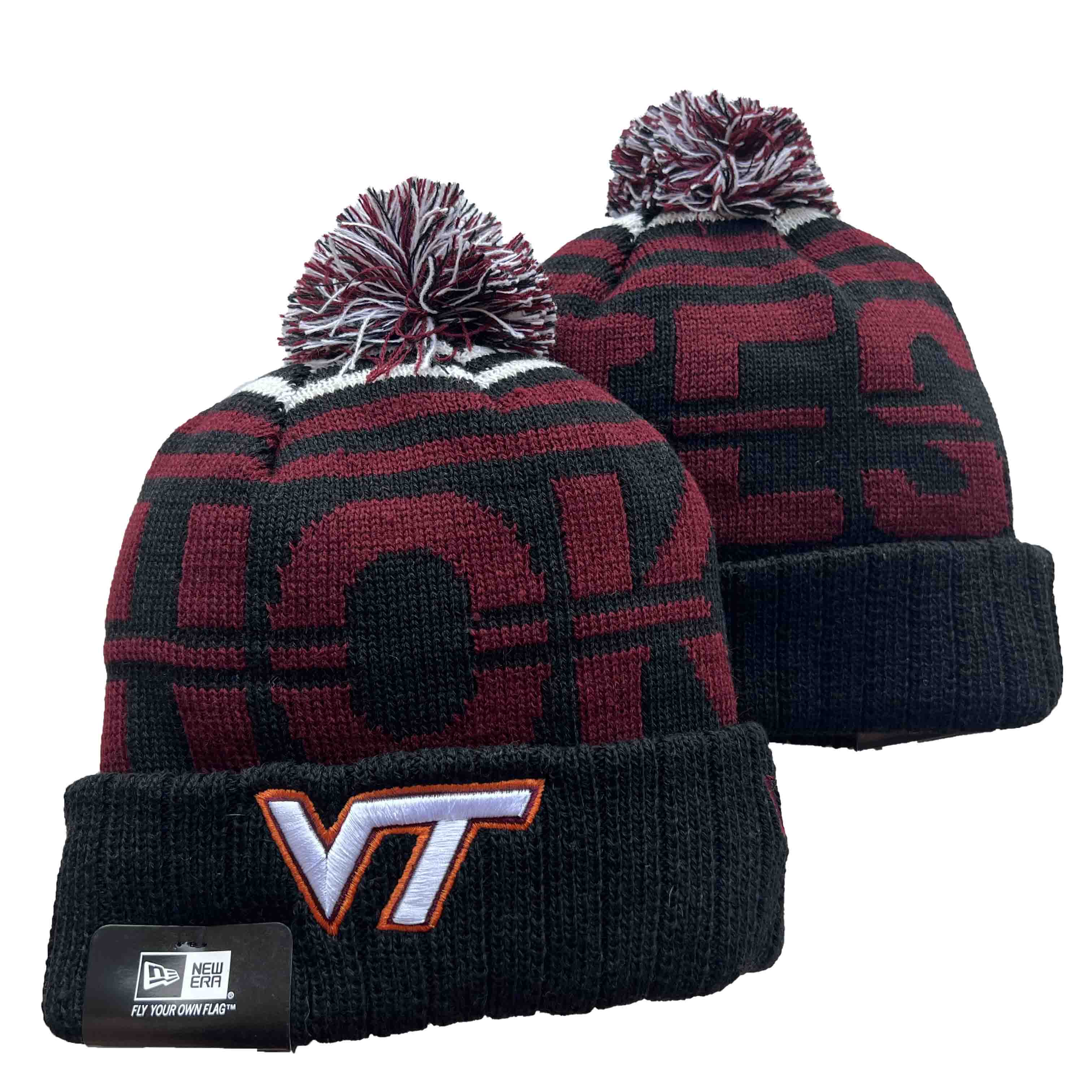 NCAA Virginia Tech Hokies Beanies Knit Hats-YD439