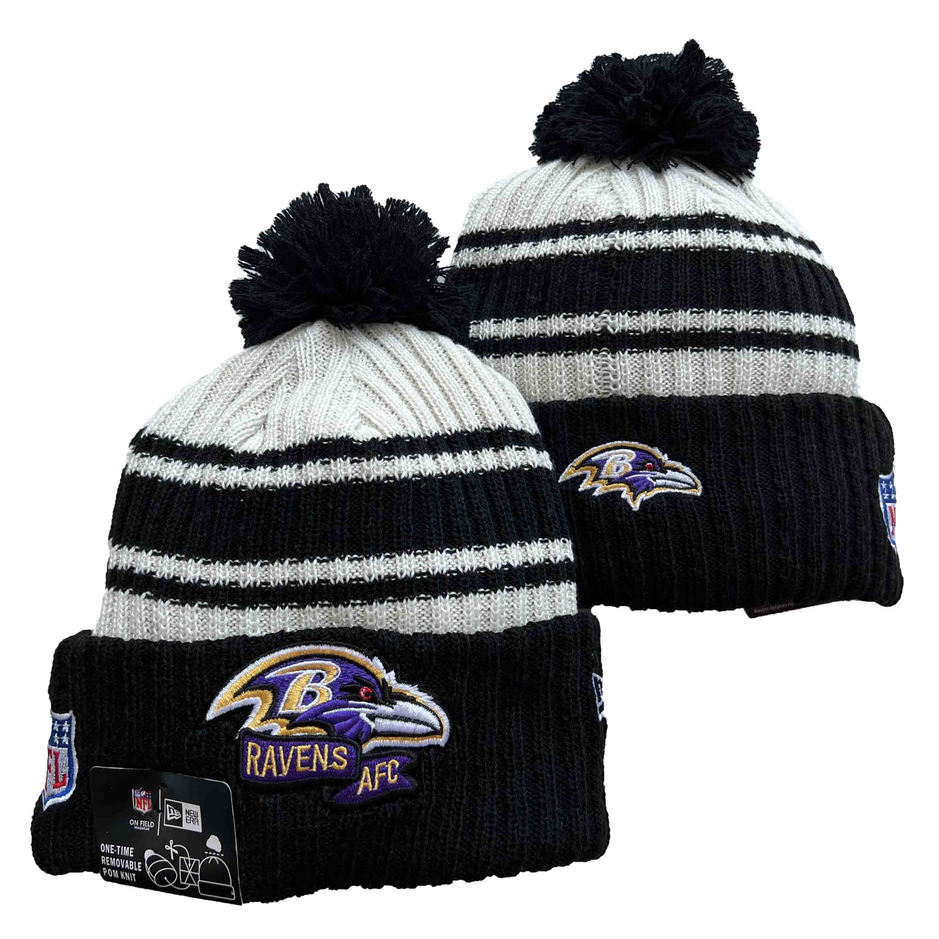 NFL Baltimore Ravens Beanies Knit Hats-YD1194