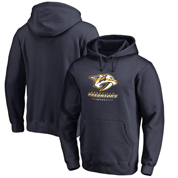 Nashville Predators Big & Tall Team Lockup Pullover Hoodie Navy