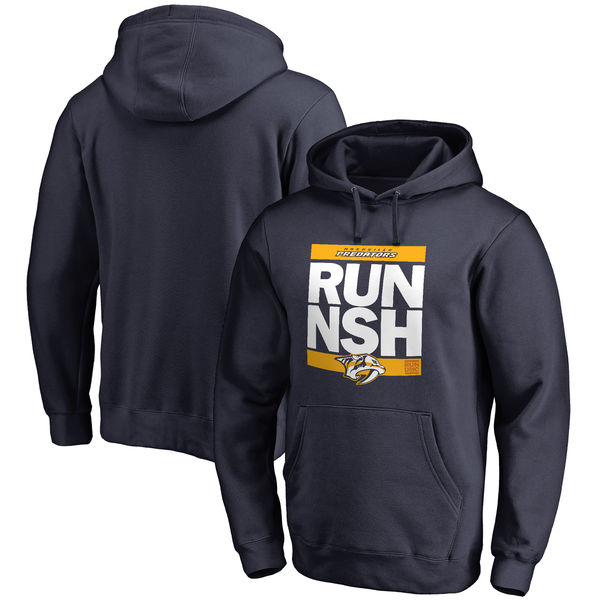 Nashville Predators RUN CTY Pullover Hoodie Navy