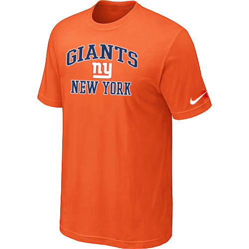 New York Giants Heart & Soul Orange T-Shirt