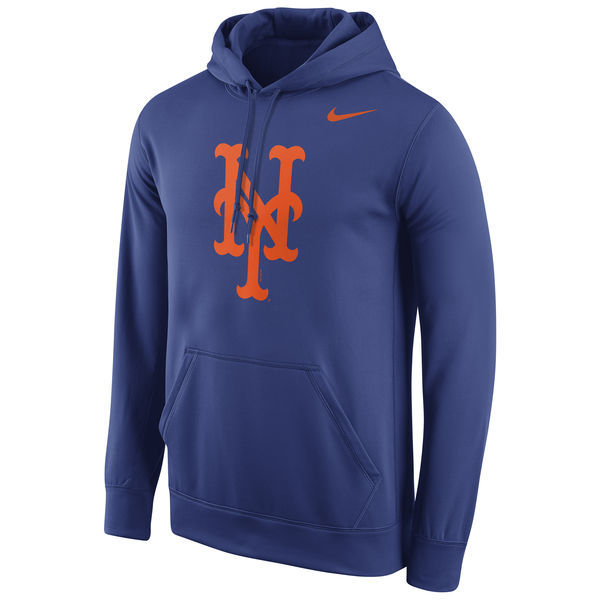 New York Mets Pullover Hoodie Blue02