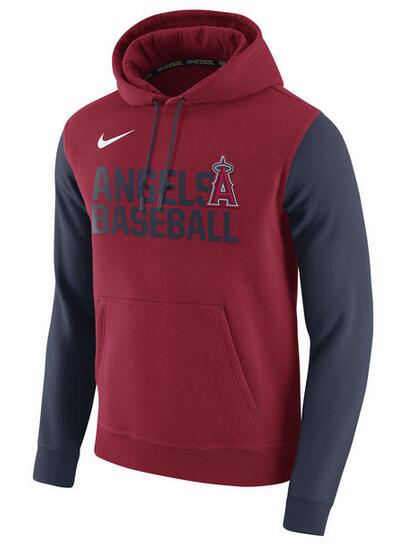 Nike Los Angeles Angels Red Club Fleece Men's Pullover Hoodie