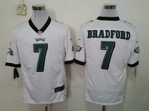 Nike Philadelphia Eagles #7 Sam Bradford White game Jersey