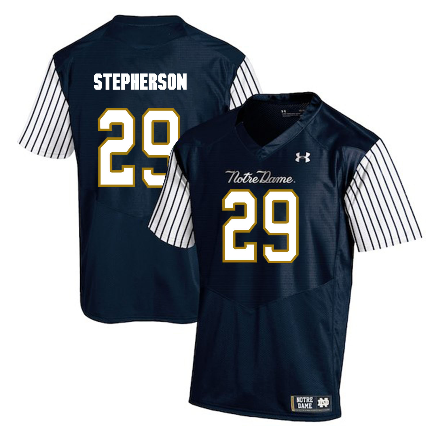 Notre Dame Fighting Irish 29 Kevin Stepherson Navy College Football Jersey
