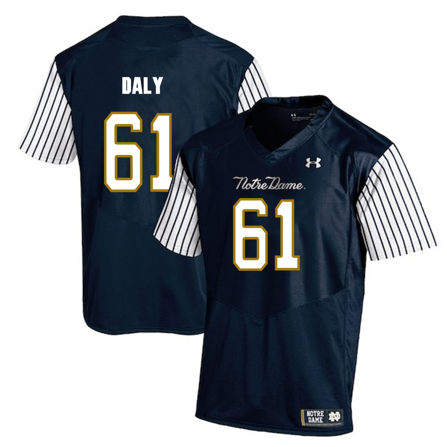 Notre Dame Fighting Irish 61 Scott Daly Navy College Football Jersey