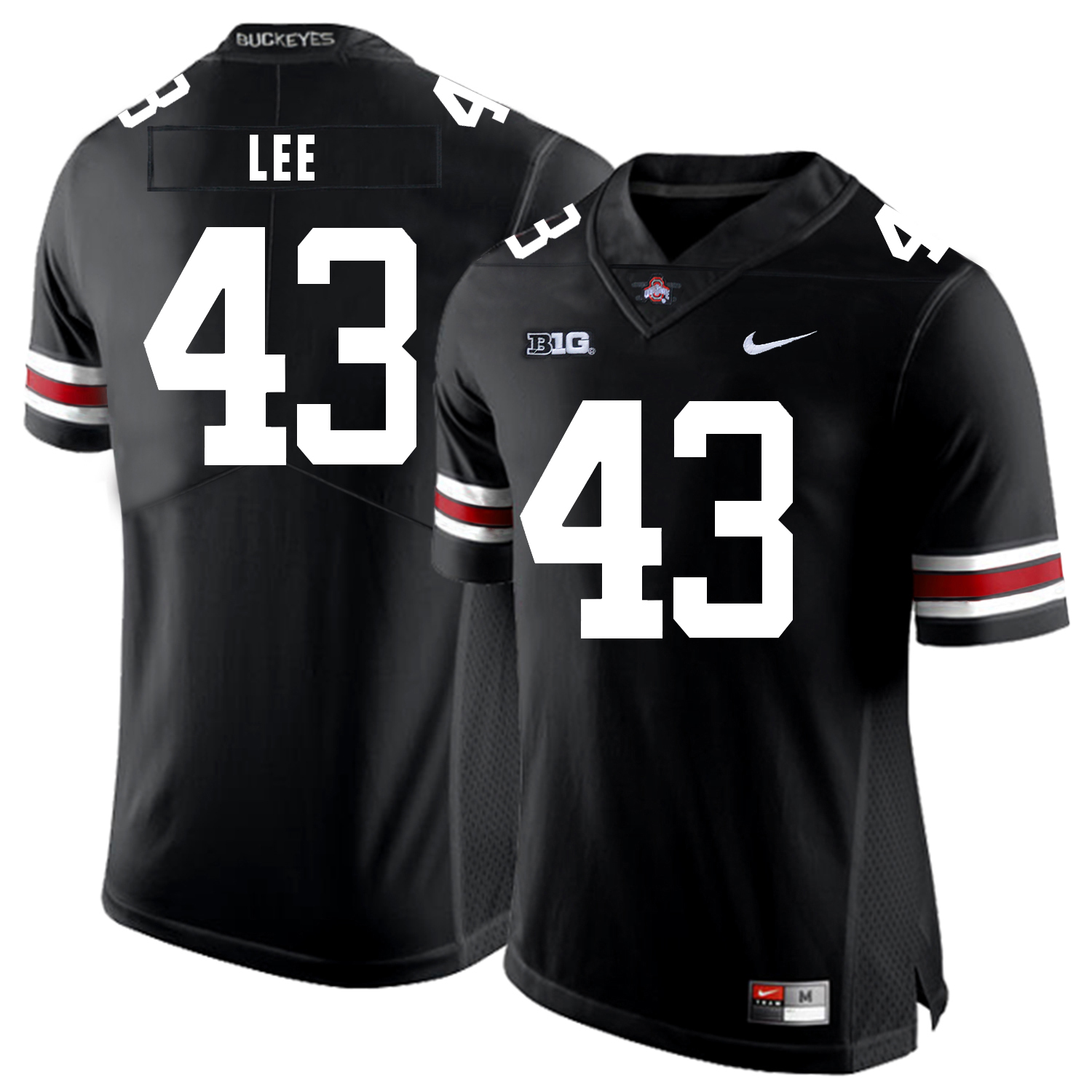 Ohio State Buckeyes 43 Darron Lee Black Nike College Football Jersey