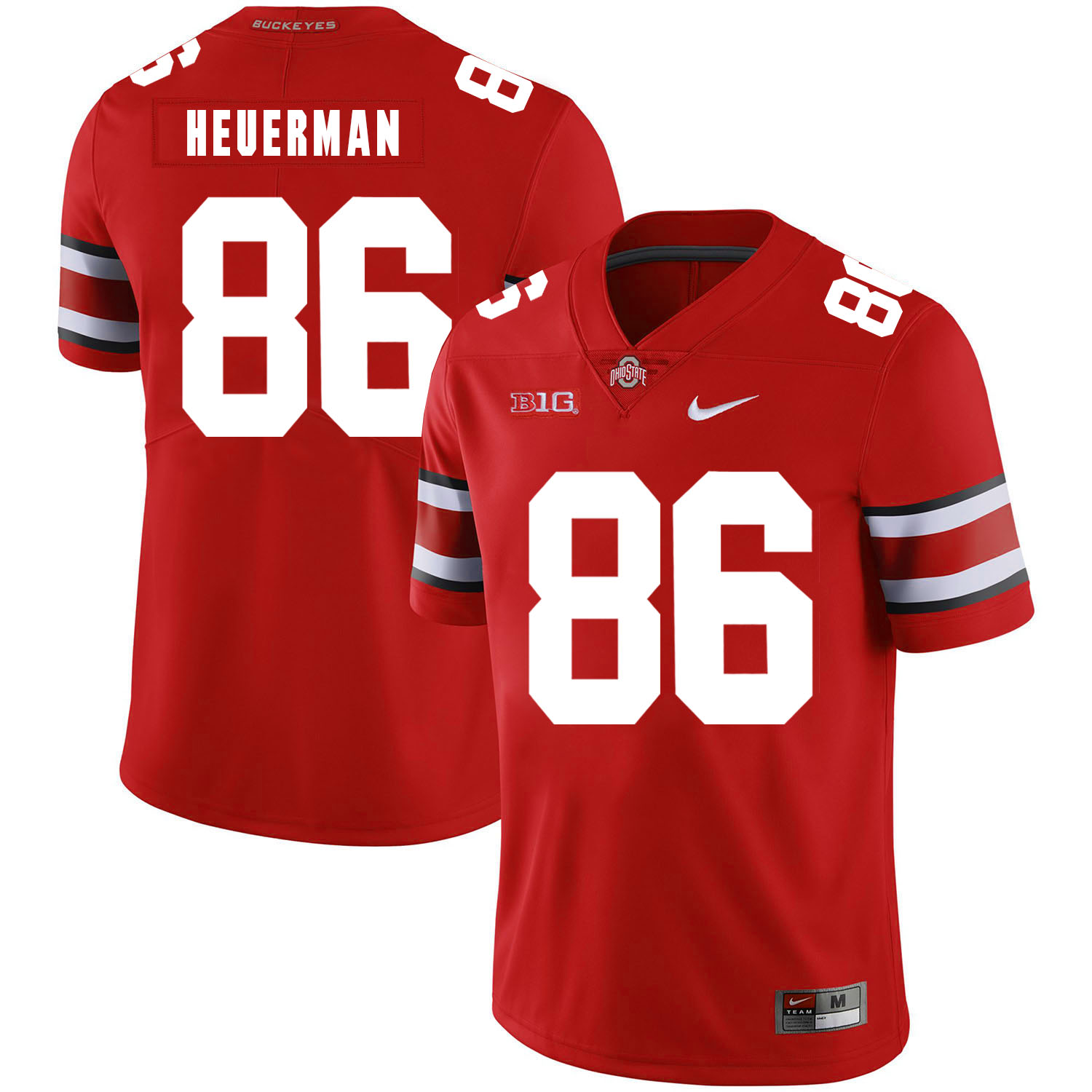 Ohio State Buckeyes 86 Jeff Heuerman Red Nike College Football Jersey
