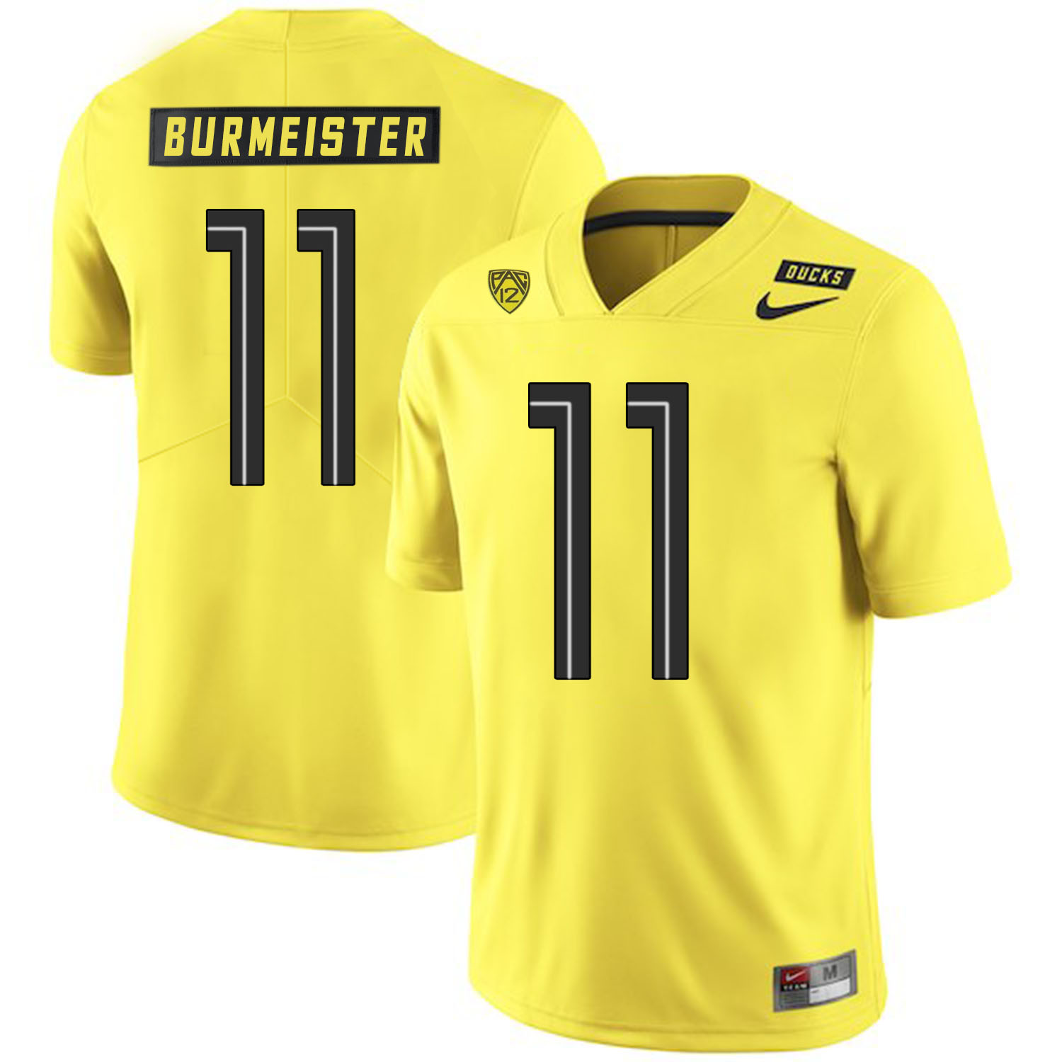 Oregon Ducks 11 Braxton Burmeister Yellow Nike College Football Jersey