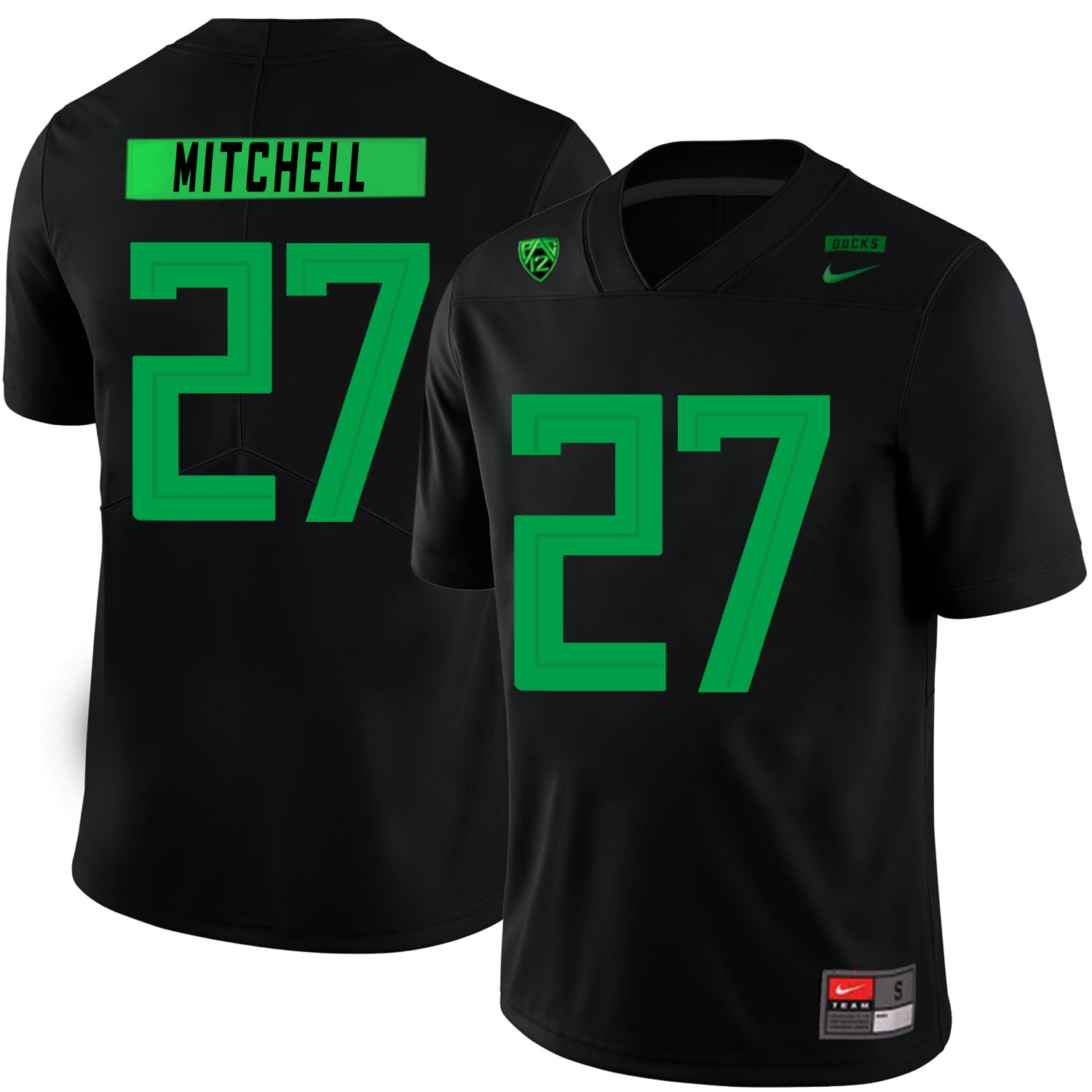 Oregon Ducks 27 Terrance Mitchell Black Nike College Football Jersey