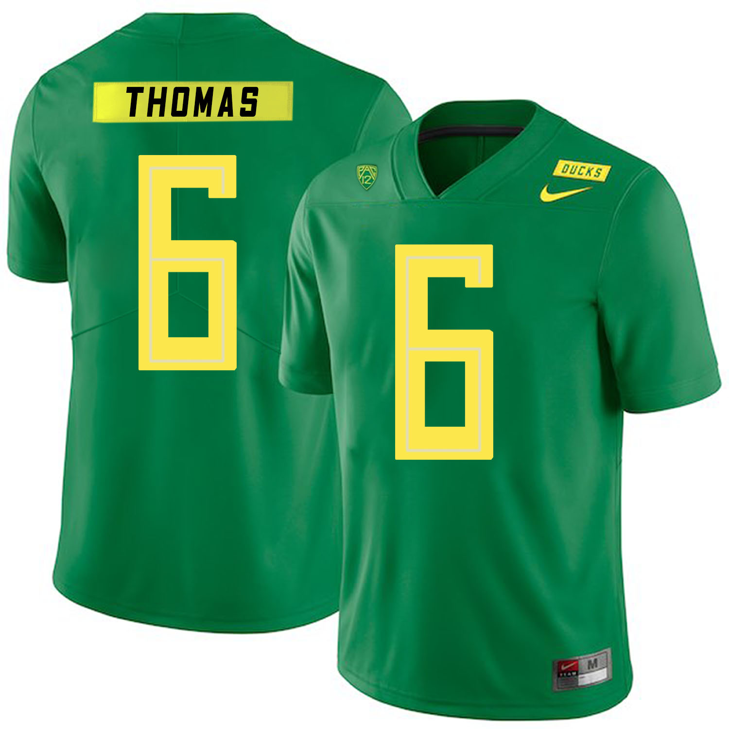 Oregon Ducks 6 De'Anthony Thomas Apple Green Nike College Football Jersey