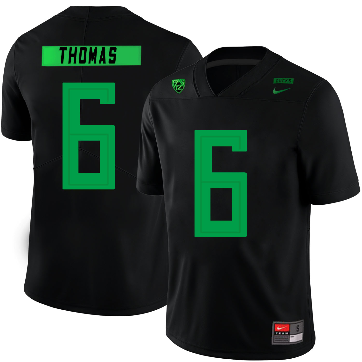 Oregon Ducks 6 De'Anthony Thomas Black Nike College Football Jersey