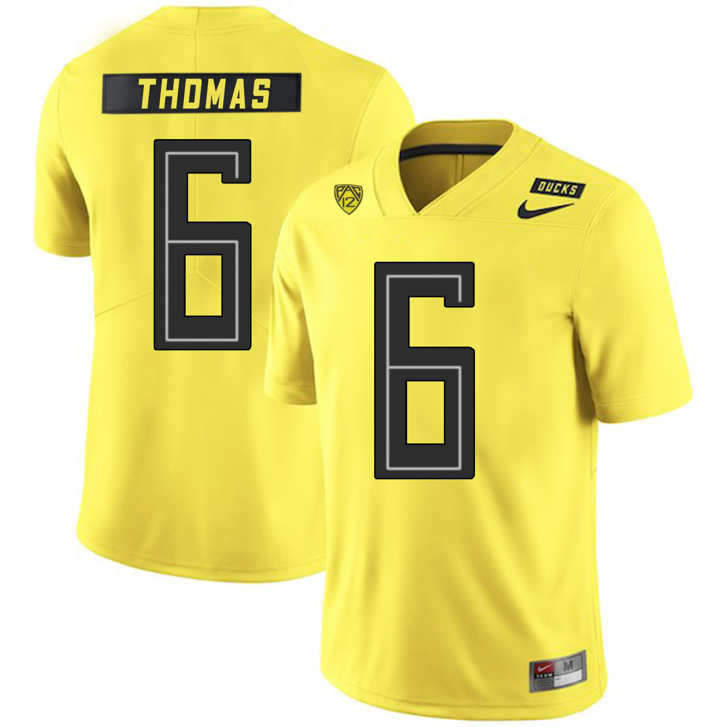 Oregon Ducks 6 De'Anthony Thomas Yellow Nike College Football Jersey