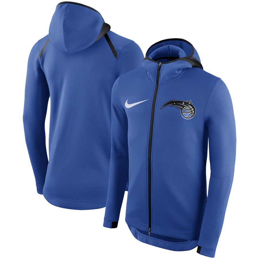 Orlando Magic Nike Showtime Therma Flex Performance Full Zip Hoodie Blue.