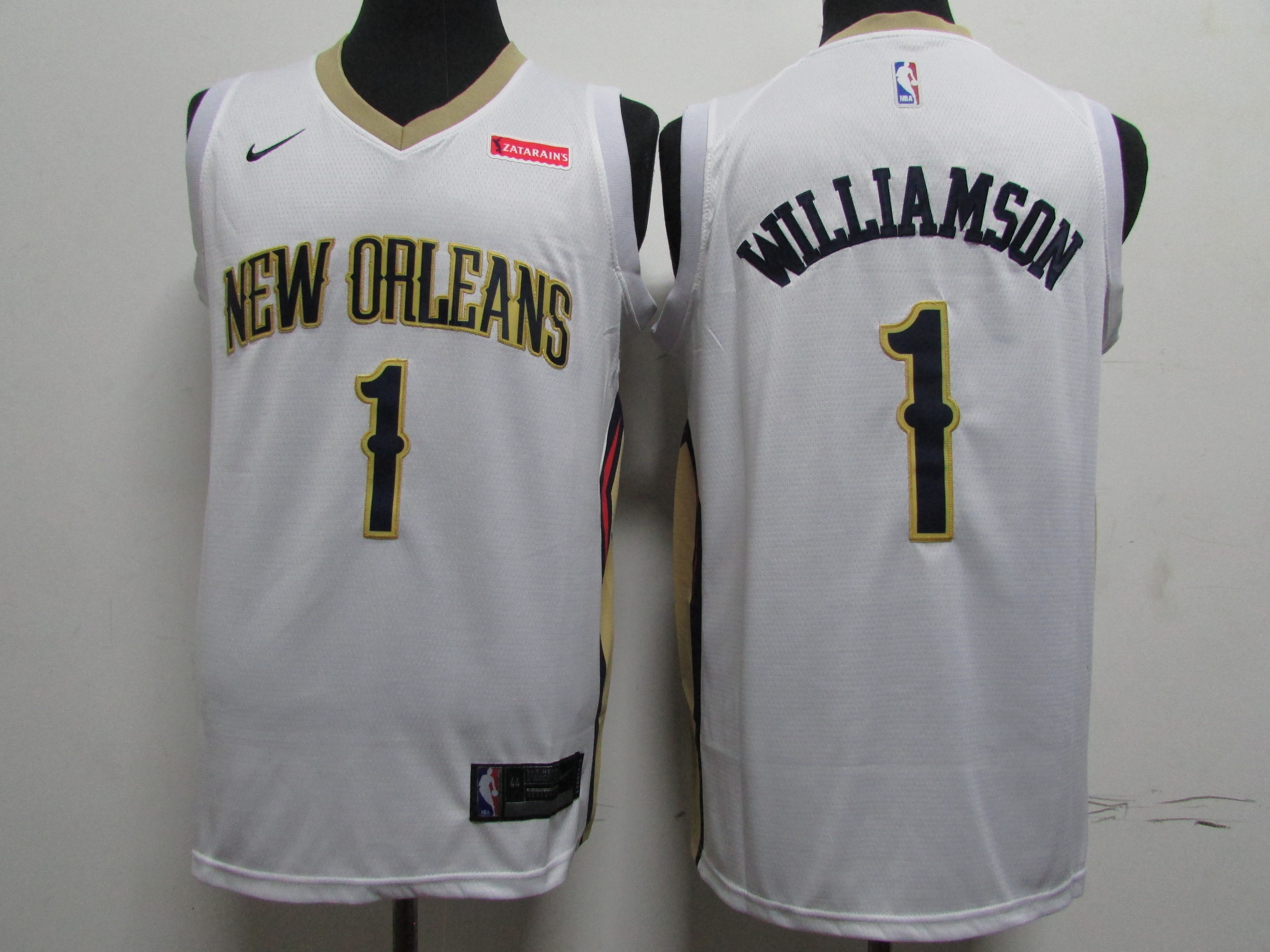 Pelicans 1 Zion Williamson White Earned Edition Nike Swingman Jersey