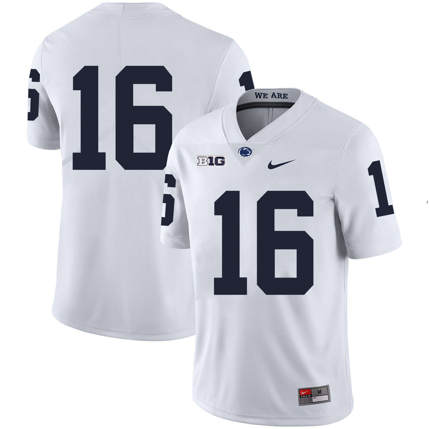 Penn State Nittany Lions 16 Billy Fessler White Nike College Football Jersey
