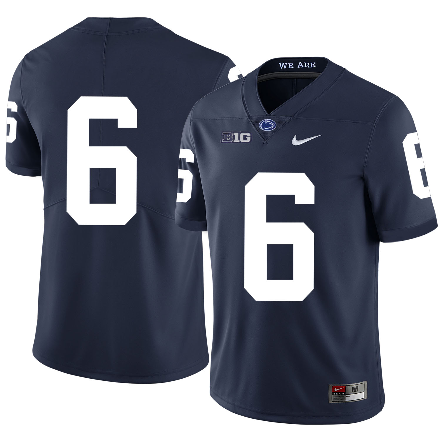 Penn State Nittany Lions 6 Malik Golden Navy Nike College Football Jersey