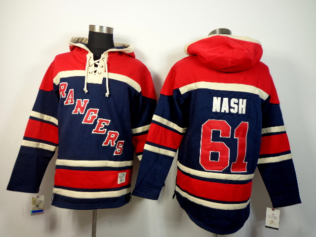 Rangers 61 Nash Dark Blue Hoodies Jerseys