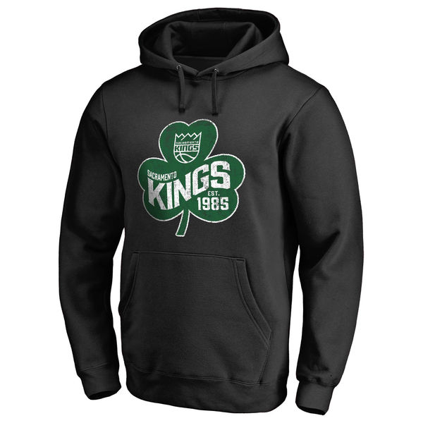 Sacramento Kings Fanatics Branded Black Big & Tall St. Patrick's Day Paddy's Pride Pullover Hoodie