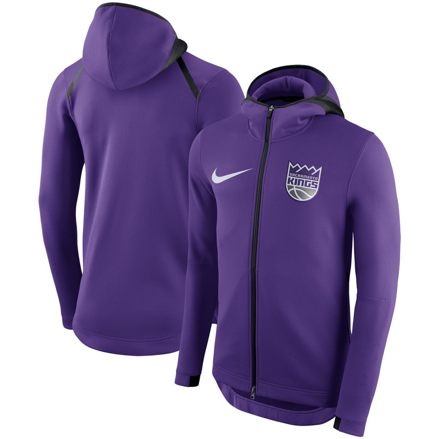 Sacramento Kings Nike Showtime Therma Flex Performance Full Zip Hoodie Purple