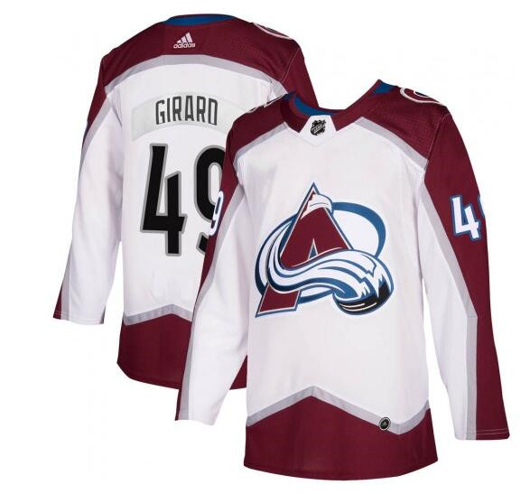 Samuel Girard Colorado Avalanche #49 Men's Adidas Authentic White Jersey