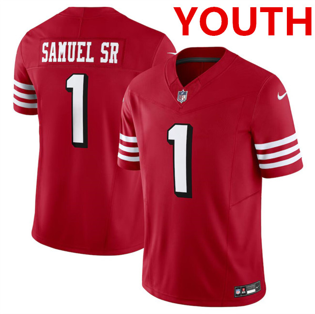 San Francisco 49ers #1 Deebo Samuel New Red F.U.S.E. Vapor Untouchable Limited Football Stitched Jersey