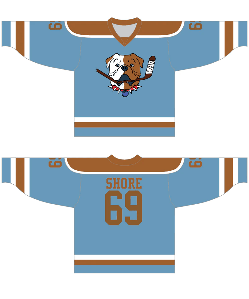 Shore 69 Blue Sudbury Bulldogs Hockey Jersey