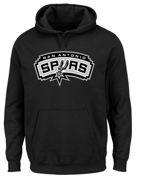 Spurs Team Logo Black Pullover Hoodie