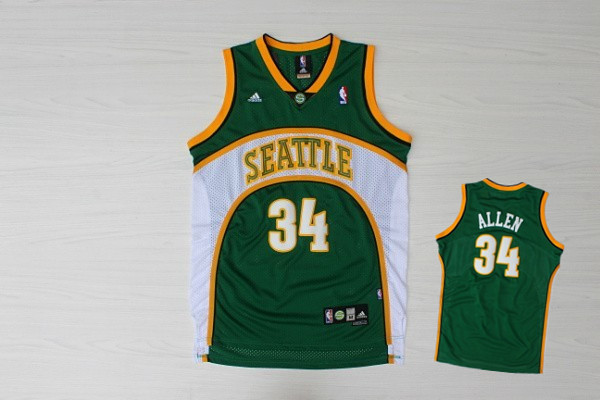 Supersonics 34 Allen Green New Revolution 30 Jerseys