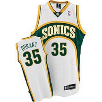 Supersonics 35 Durant White New Revolution 30 Jerseys