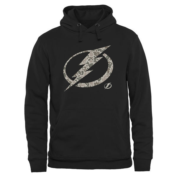 Tampa Bay Lightning Black Team Logo Men's Hoodie03