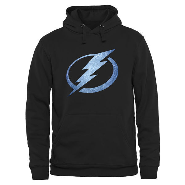 Tampa Bay Lightning Black Team Logo Men's Pullover Hoodie02