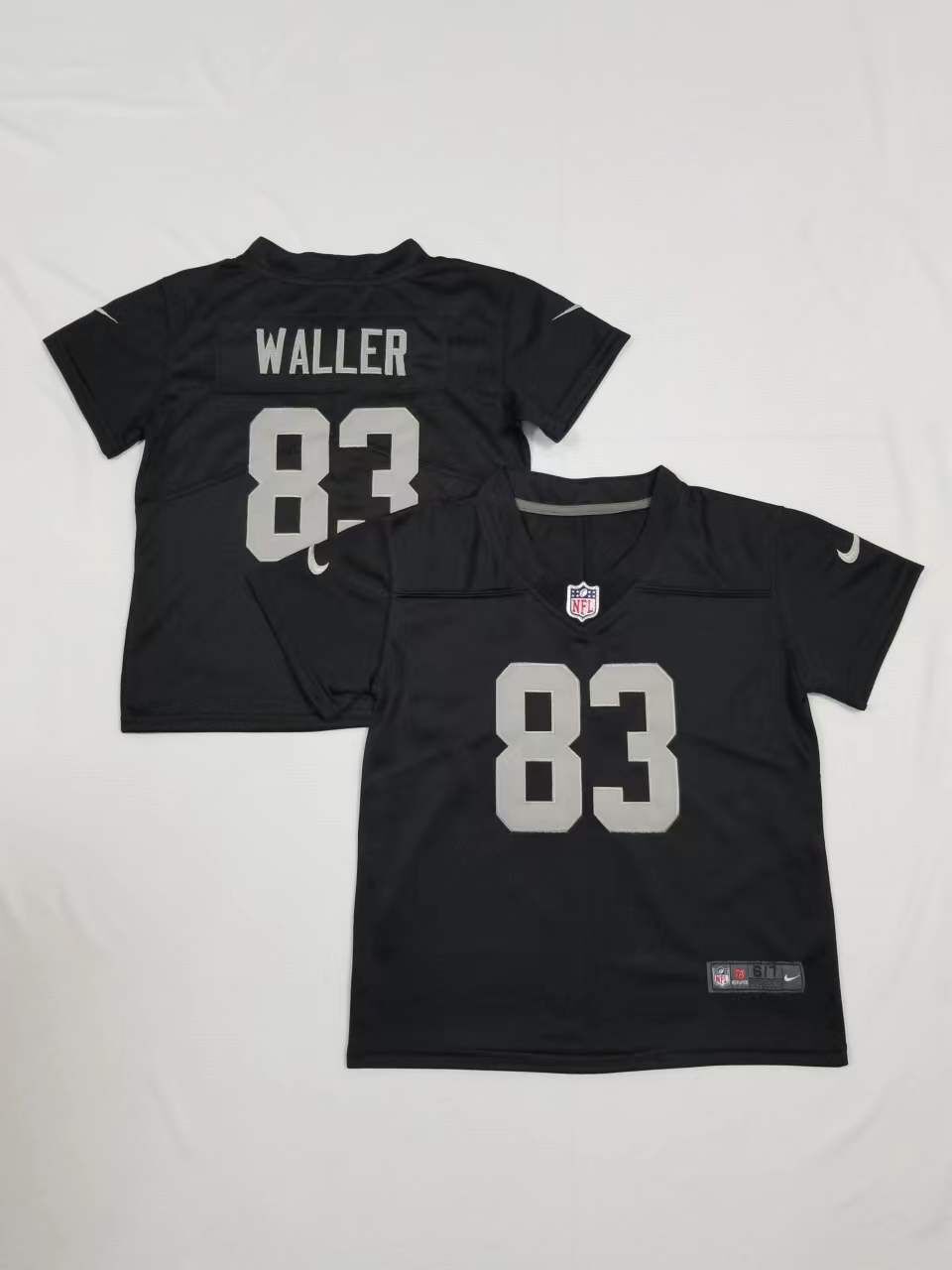 Toddler Las Vegas Raiders #83 Darren Waller Limited Black Vapor Jersey
