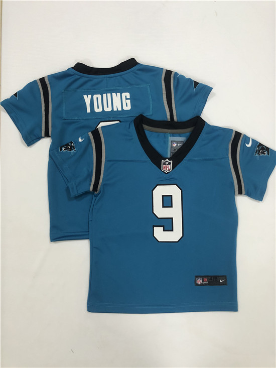 Toddlers Carolina Panthers #9 Bryce Young Light Blue 2023 Vapor Untouchable Stitched Nike Limited Jersey