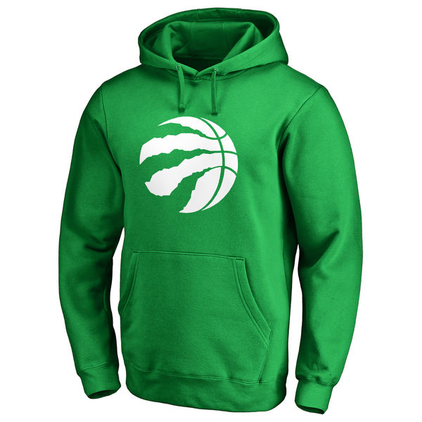 Toronto Raptors Fanatics Branded Kelly Green St. Patrick's Day White Logo Pullover Hoodie