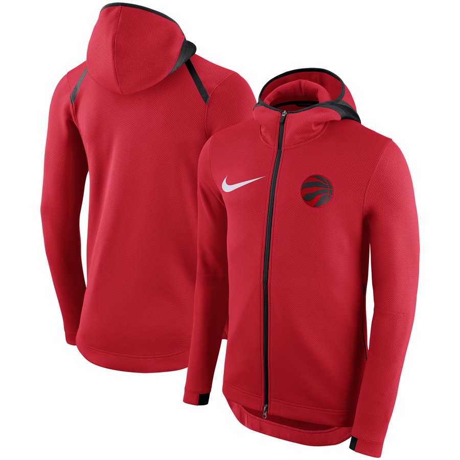 Toronto Raptors Nike Showtime Therma Flex Performance Full Zip Hoodie Red