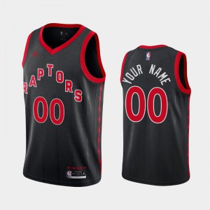 Toronto Raptors customized Statement Custom 2020-21 Jersey - Black