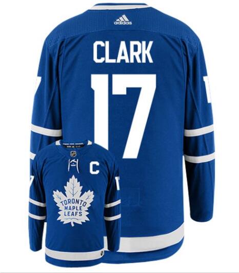 WENDEL CLARK TORONTO MAPLE LEAFS #17 MEN'S ADIDAS AUTHENTIC HOME NHL HOCKEY JERSEY