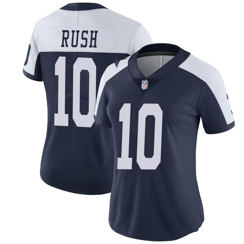 WOMEN'S COOPER RUSH #10 DALLAS COWBOYS LIMITED ALTERNATE VAPOR UNTOUCHABLE NAVY JERSEY