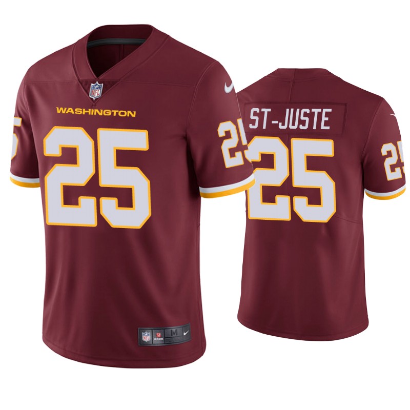Men's Washington Redskins #25 Benjamin St-Juste Vapor Limited Burgundy red Football Team  Jersey
