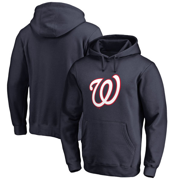 Washington Nationals Big & Tall Primary Team Logo Pullover Hoodie Navy