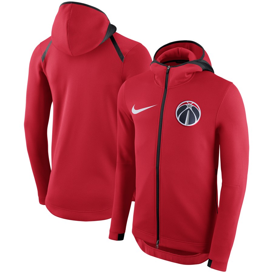 Washington Wizards Nike Showtime Therma Flex Performance Full Zip Hoodie Red
