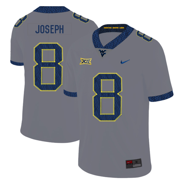 West Virginia Mountaineers 8 Karl Joseph Gray College Football Jersey