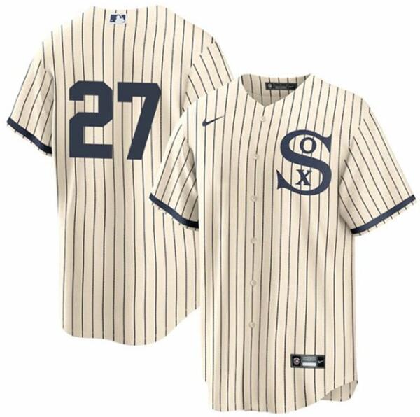 White Sox 27 Lucas Giolito Cream 2021 Field Of Dreams Cool Base Jersey