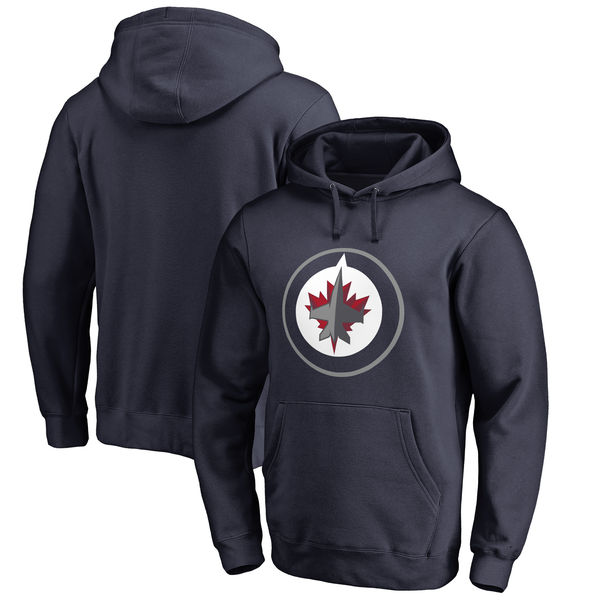 Winnipeg Jets Primary Logo Big & Tall Pullover Hoodie Navy