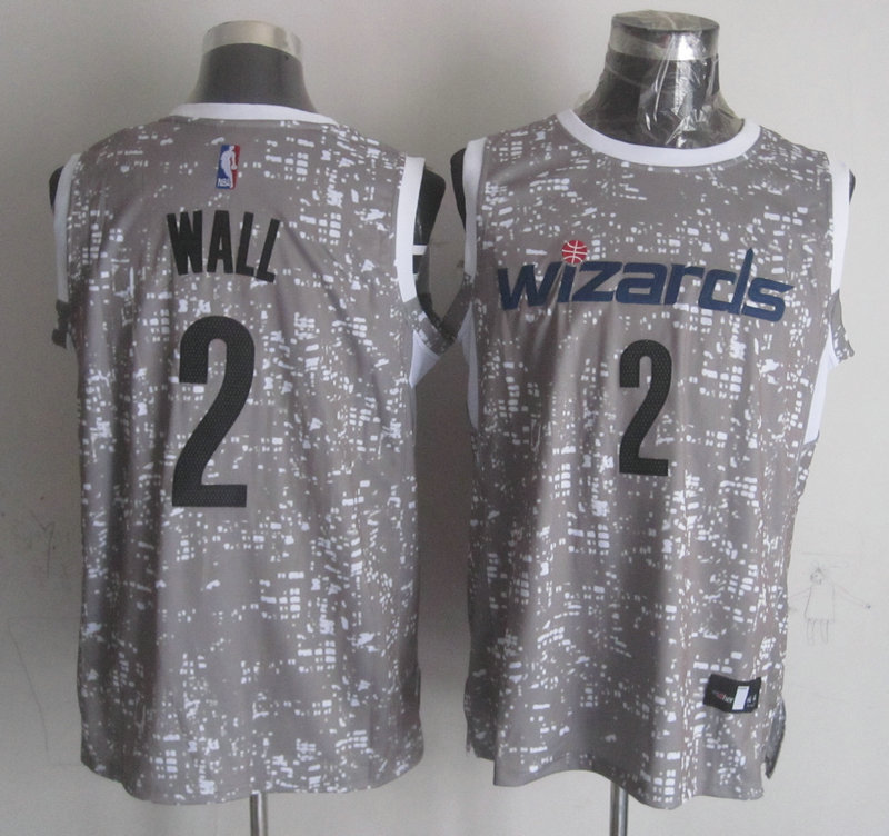 Wizards 2 John Wall Gray City Luminous Jersey