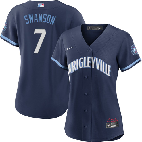 Women's Dansby Swanson Chicago Cubs #7 City Connect Jersey by NIKE?